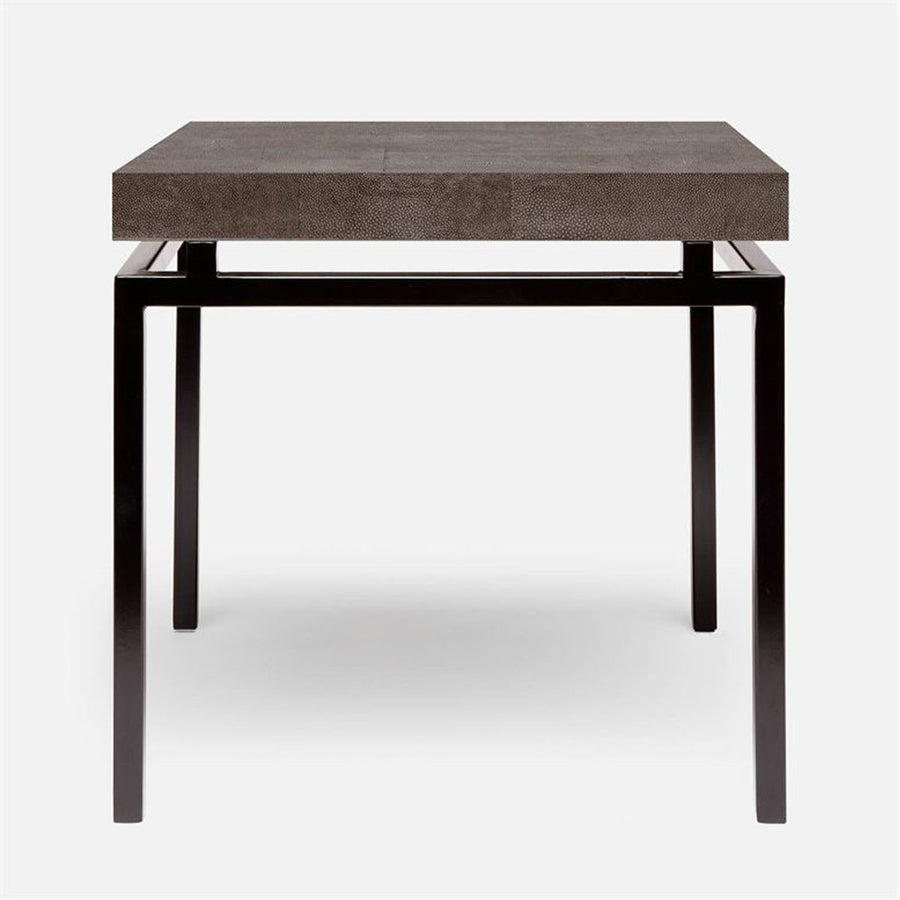 Made Goods Benjamin Floating Leg Side Table in Faux Shagreen