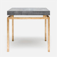 Made Goods Benjamin Floating Leg Side Table in Faux Shagreen