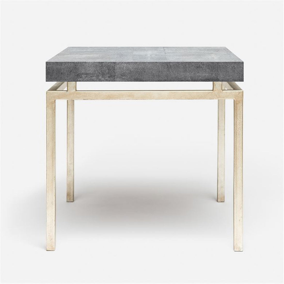 Made Goods Benjamin Floating Leg Side Table in Faux Shagreen