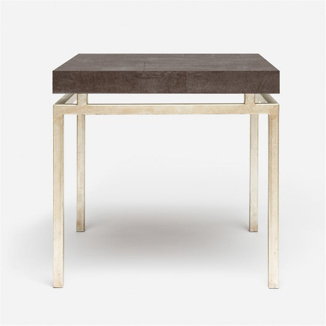 Made Goods Benjamin Floating Leg Side Table in Faux Shagreen