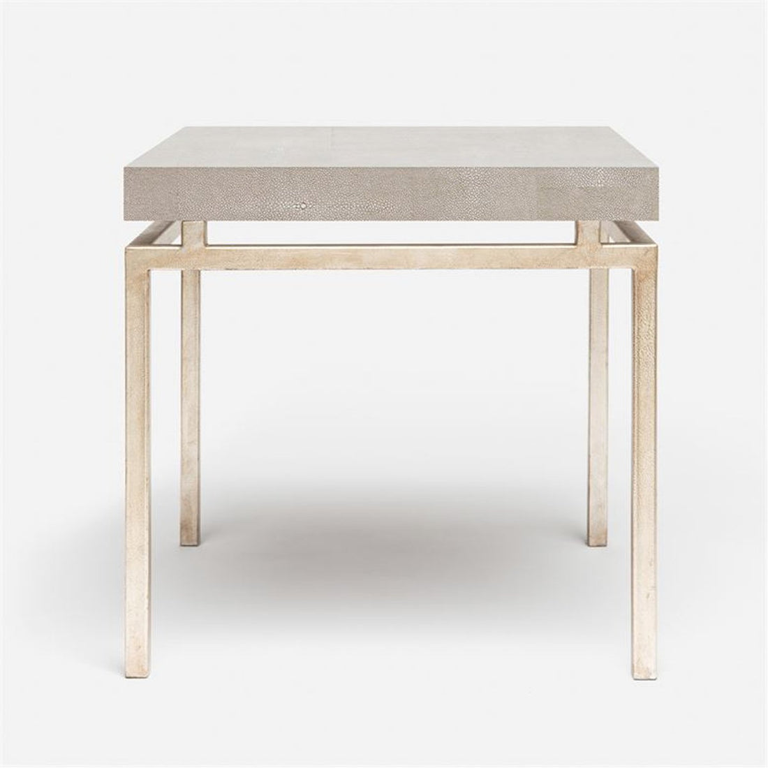 Made Goods Benjamin Floating Leg Side Table in Faux Shagreen