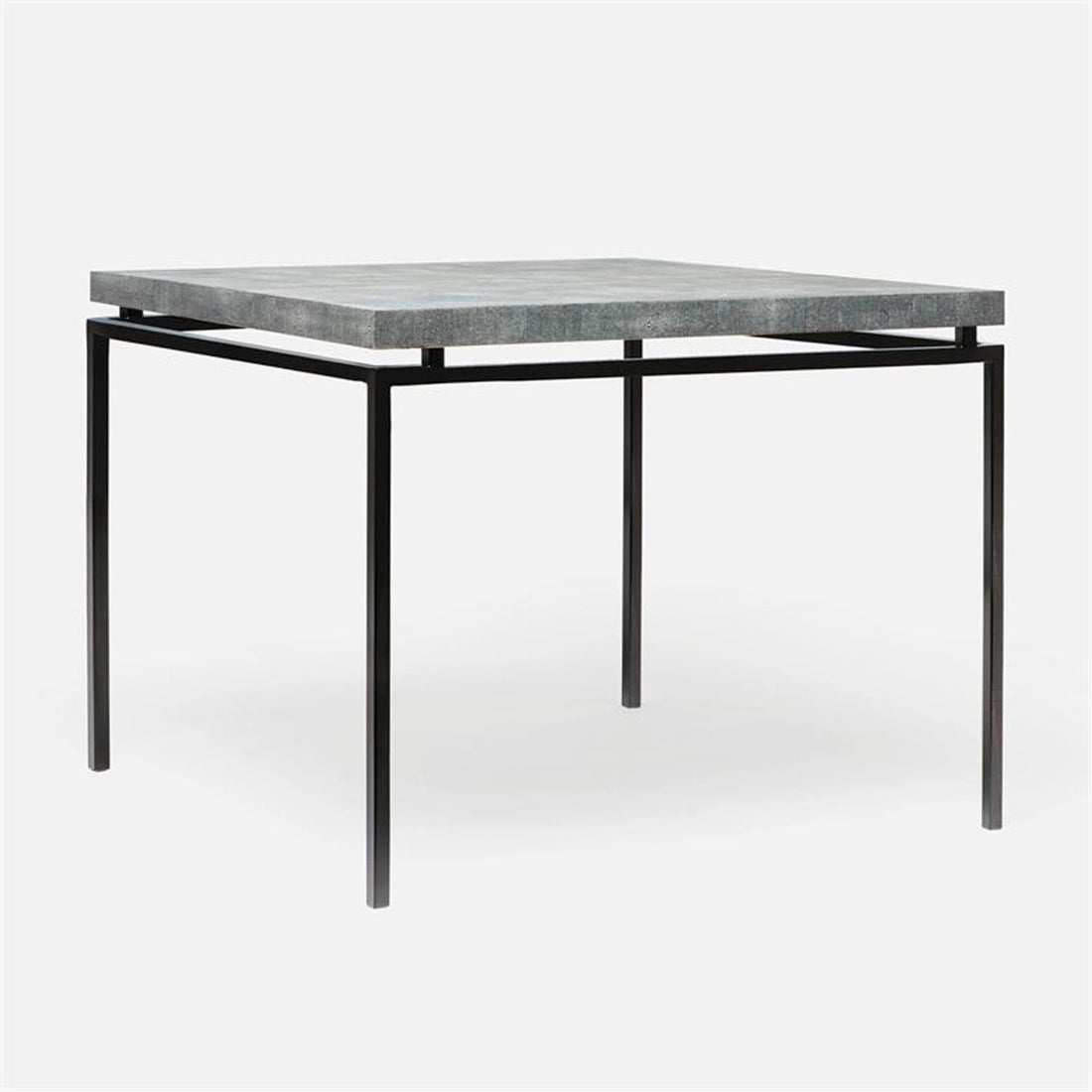 Made Goods Benjamin Floating Leg Game Table in Faux Shagreen Top