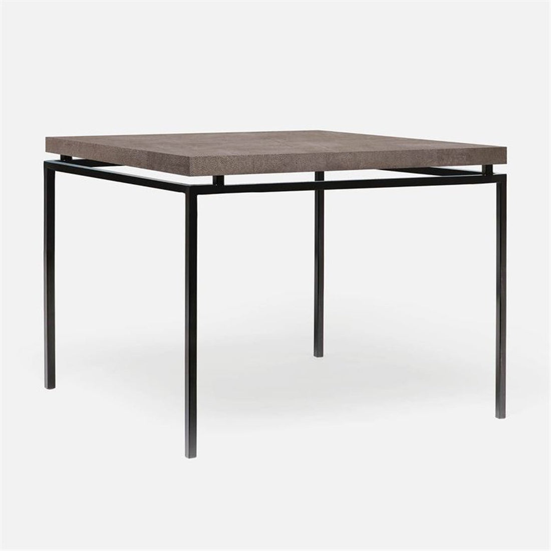 Made Goods Benjamin Floating Leg Game Table in Faux Shagreen Top