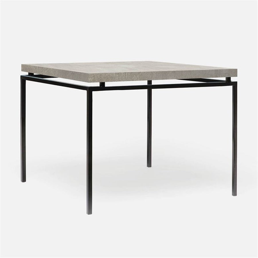 Made Goods Benjamin Floating Leg Game Table in Faux Shagreen Top