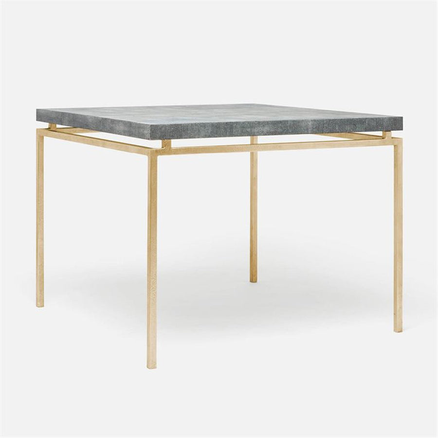 Made Goods Benjamin Floating Leg Game Table in Faux Shagreen Top