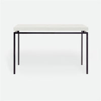 Made Goods Benjamin Floating Leg Console Table in Faux Shagreen Top