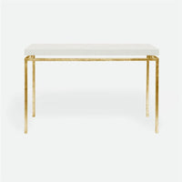 Made Goods Benjamin Floating Leg Console Table in Faux Shagreen Top