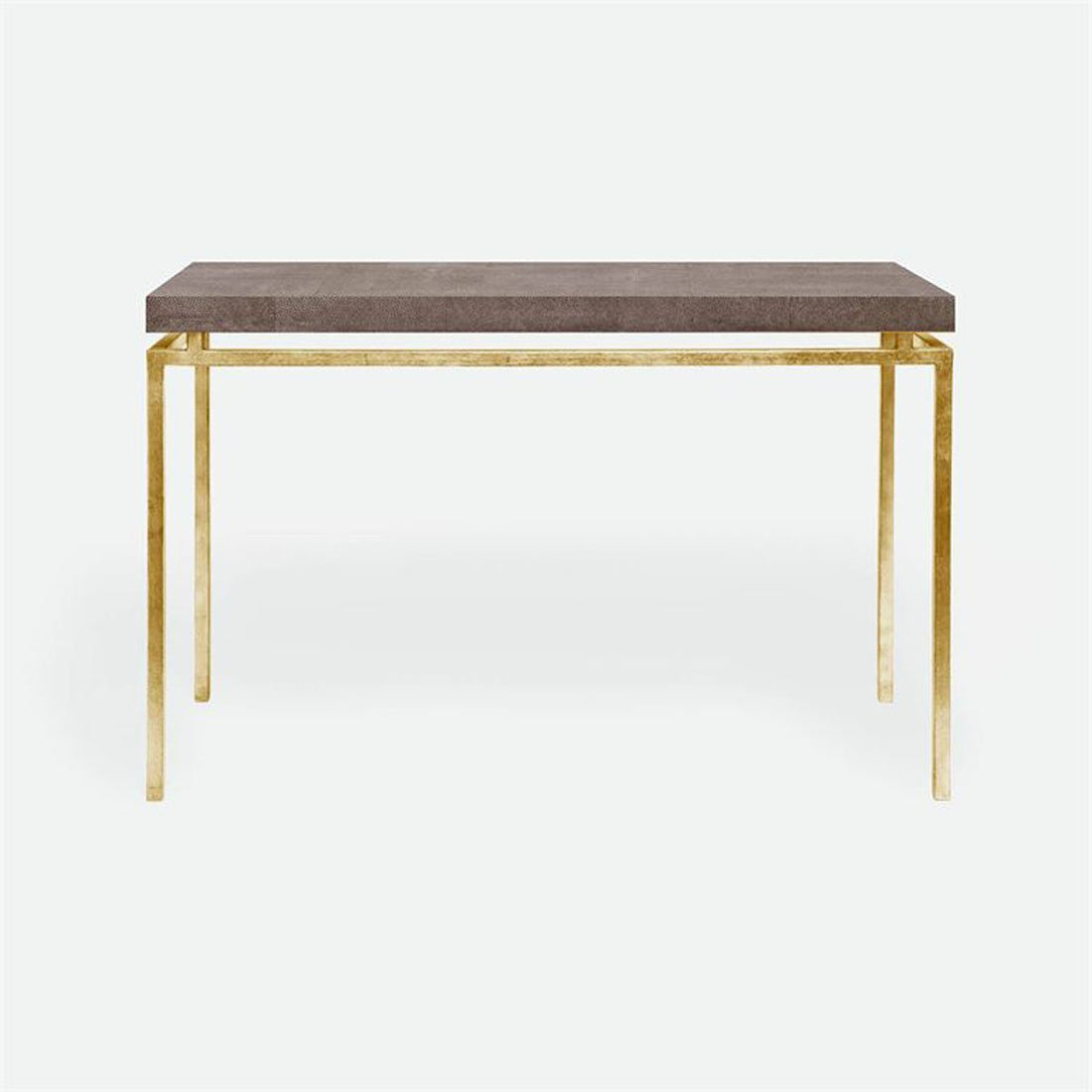 Made Goods Benjamin Floating Leg Console Table in Faux Shagreen Top