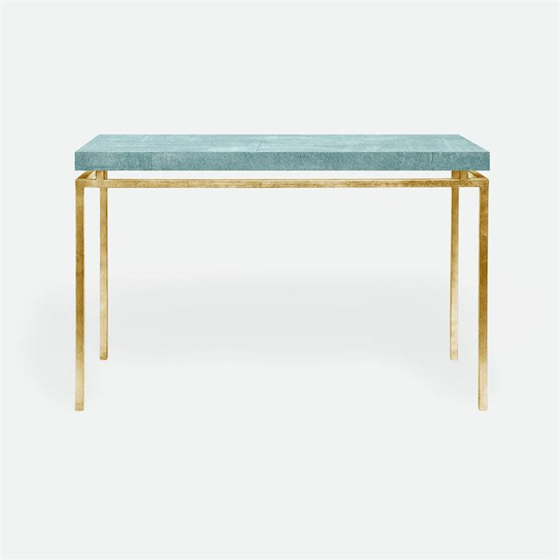 Made Goods Benjamin Floating Leg Console Table in Faux Shagreen Top