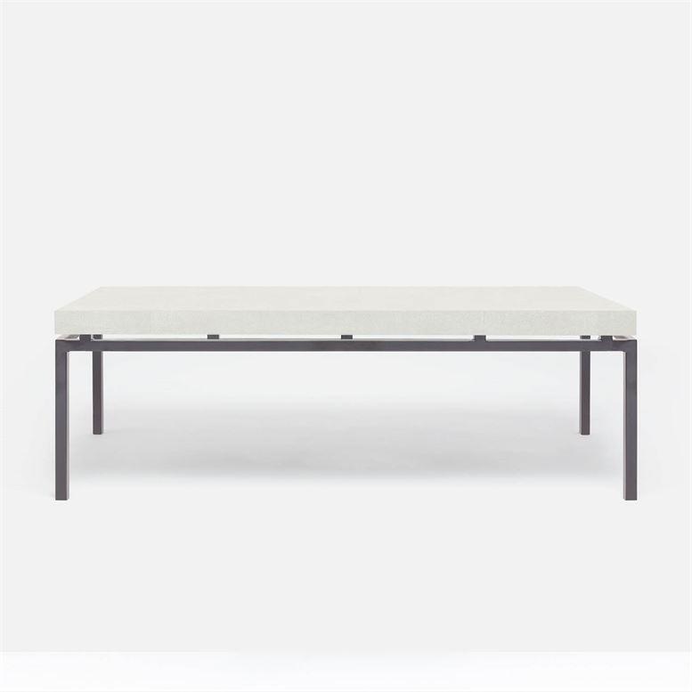 Made Goods Benjamin Floating Leg 52-Inch Coffee Table in Faux Shagreen Top