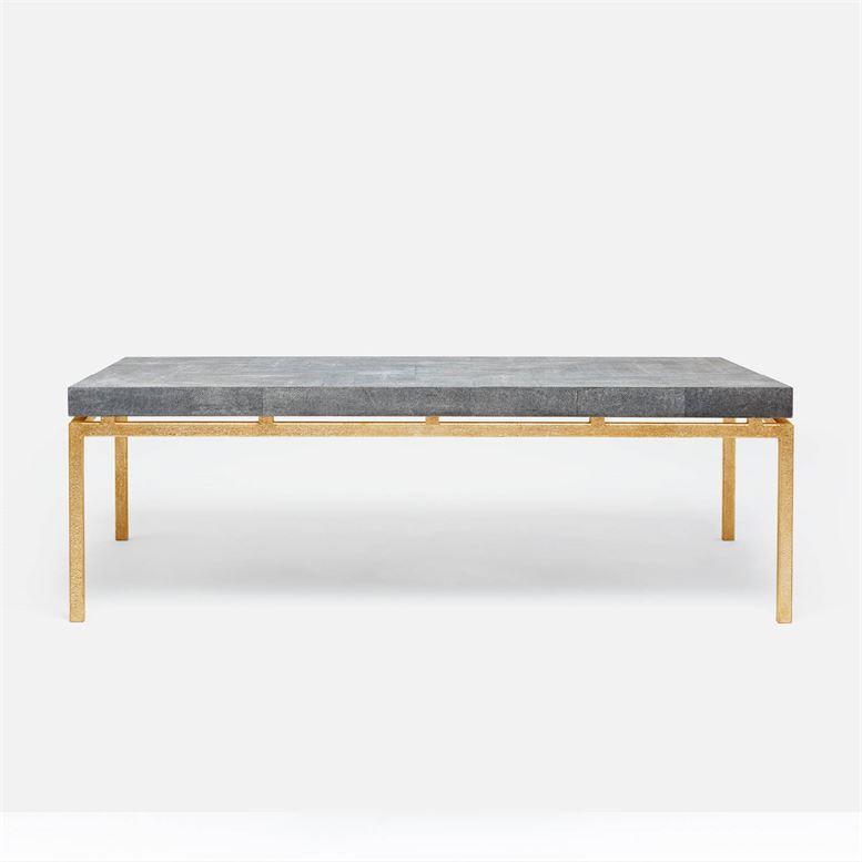 Made Goods Benjamin Floating Leg 52-Inch Coffee Table in Faux Shagreen Top