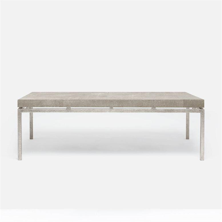 Made Goods Benjamin Floating Leg 52-Inch Coffee Table in Faux Shagreen Top