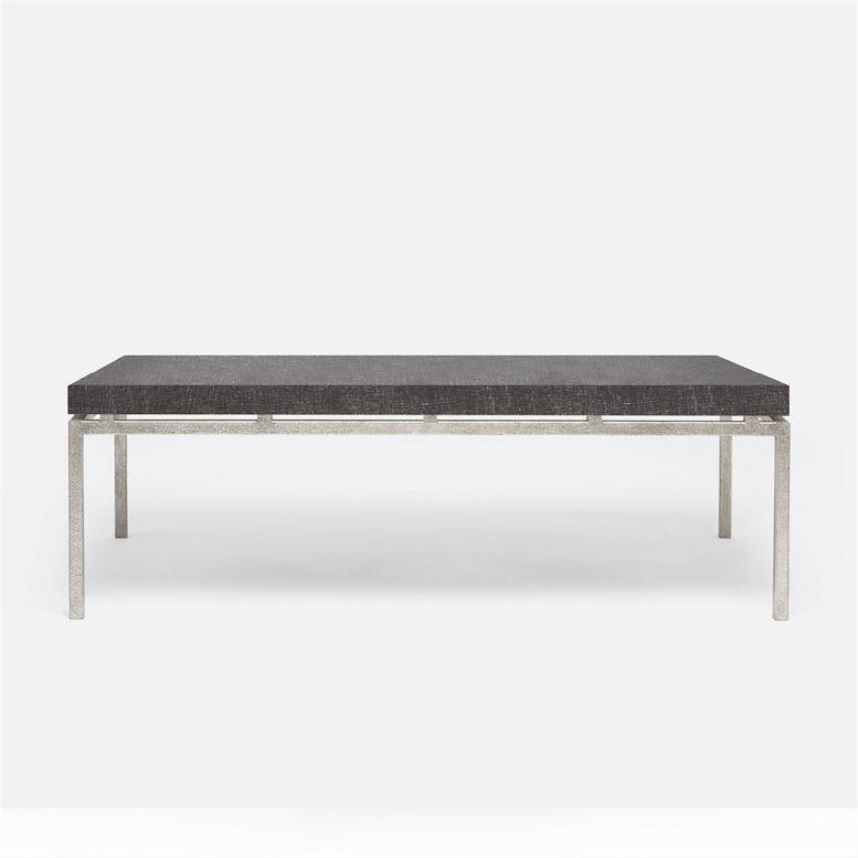 Made Goods Benjamin Floating Leg 52-Inch Coffee Table in Faux Linen