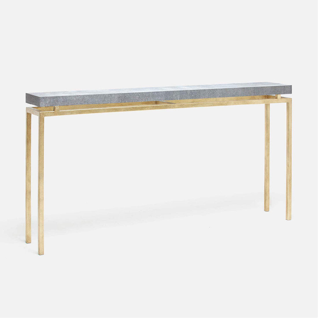 Made Goods Benjamin Narrow Console Table in Faux Horn