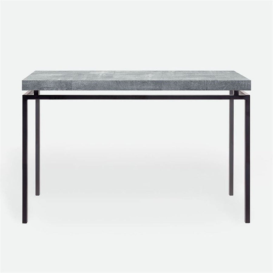 Made Goods Benjamin Floating Leg Console Table in Faux Shagreen Top