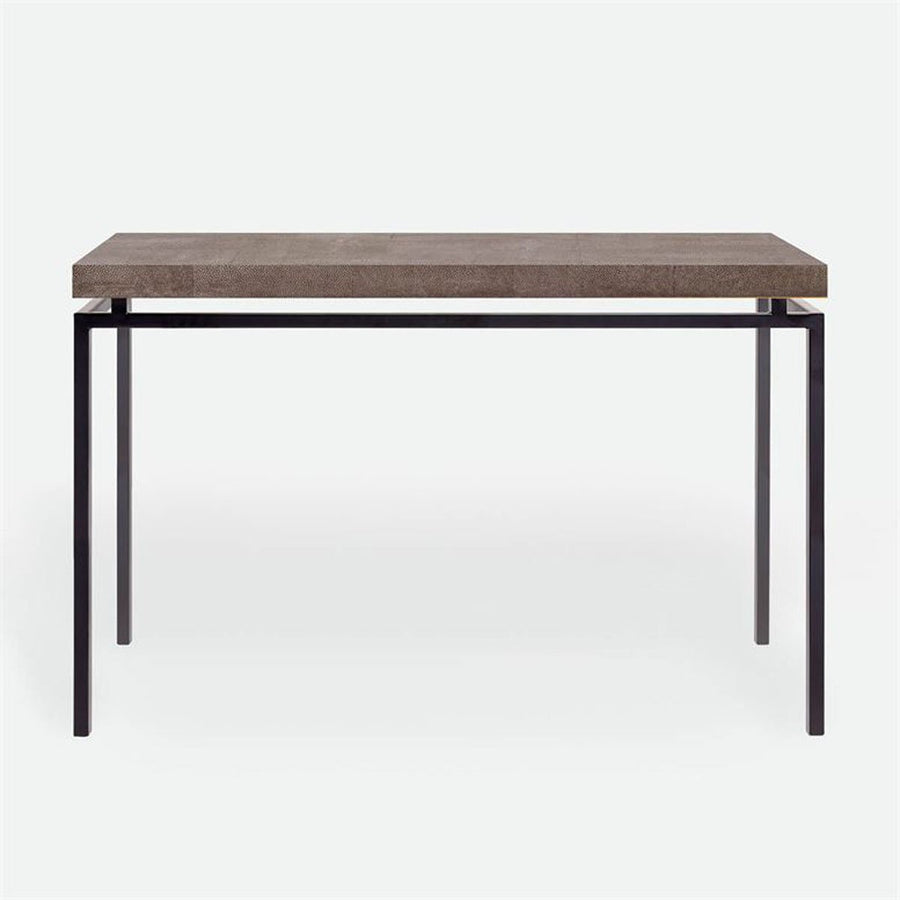 Made Goods Benjamin Floating Leg Console Table in Faux Shagreen Top