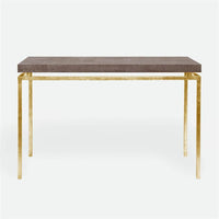 Made Goods Benjamin Floating Leg Console Table in Faux Shagreen Top