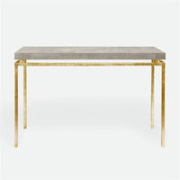 Made Goods Benjamin Floating Leg Console Table in Faux Shagreen Top