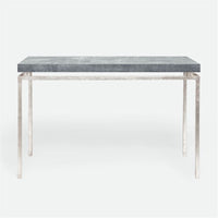 Made Goods Benjamin Floating Leg Console Table in Faux Shagreen Top