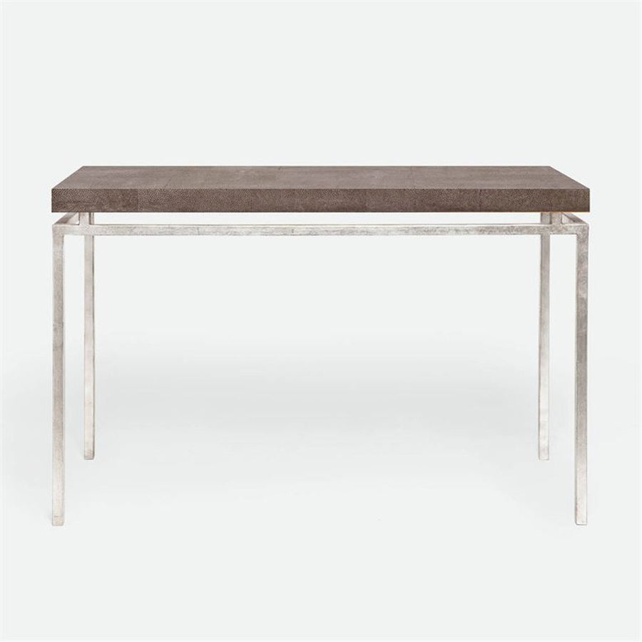 Made Goods Benjamin Floating Leg Console Table in Faux Shagreen Top