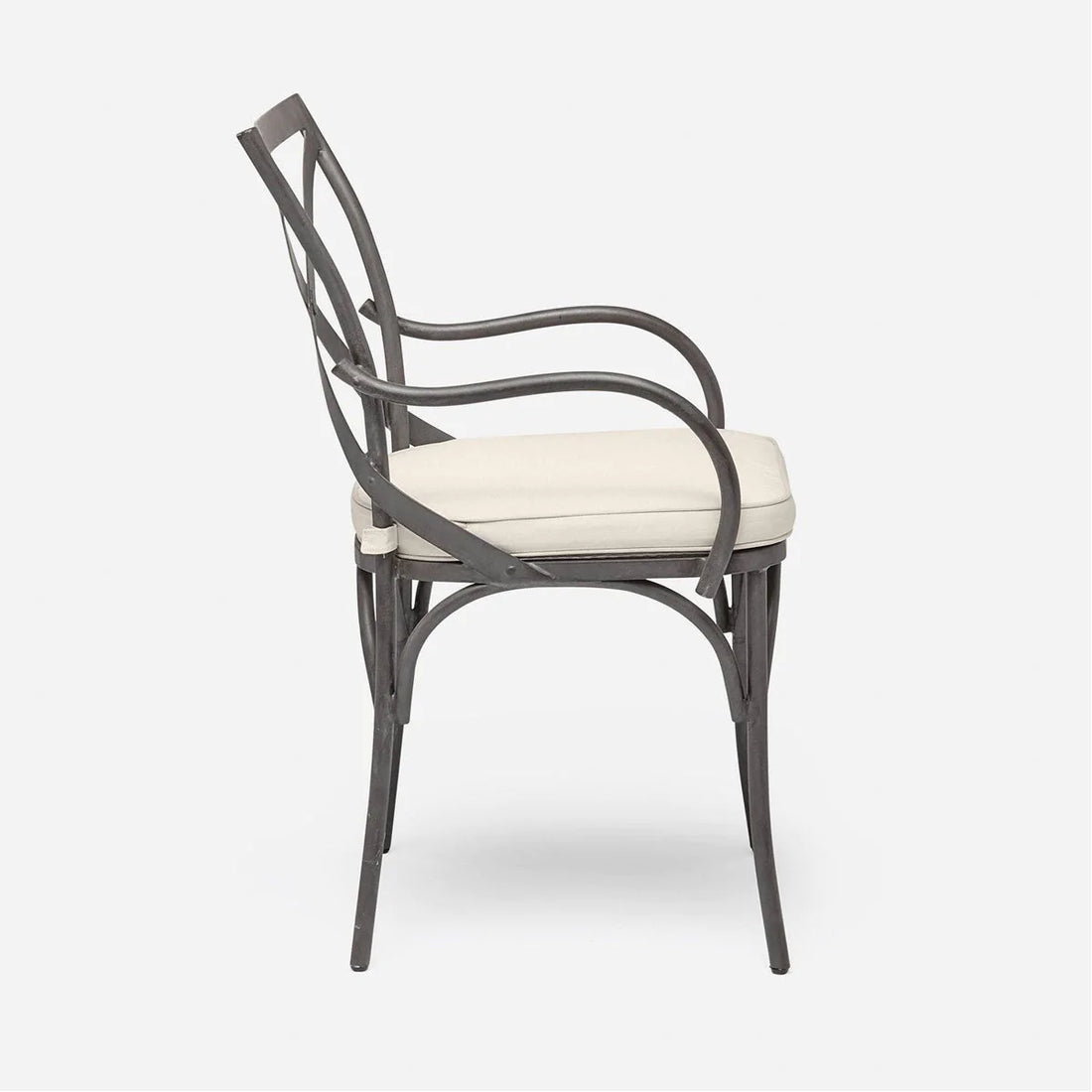 Made Goods Beverly Metal X-Back Outdoor Chair, Pagua Fabric