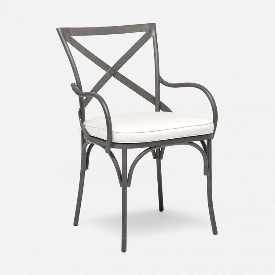 Made Goods Beverly X-Back Outdoor Chair in Havel Performance Velvet