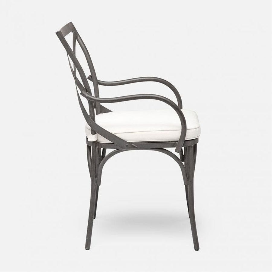 Made Goods Beverly X-Back Outdoor Chair in Havel Performance Velvet