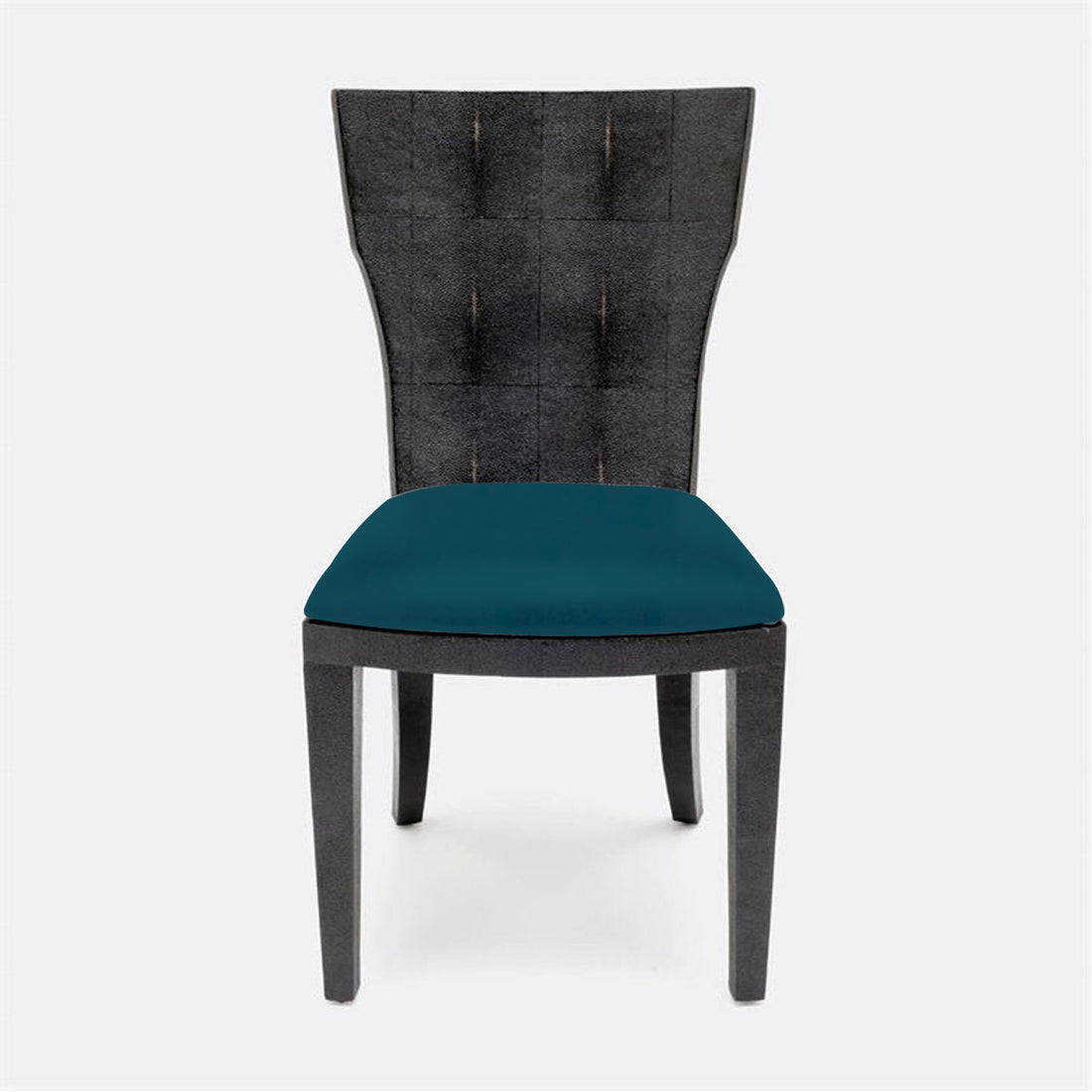 Made Goods Blair Vintage Faux Shagreen Chair in Liard Cotton Velvet