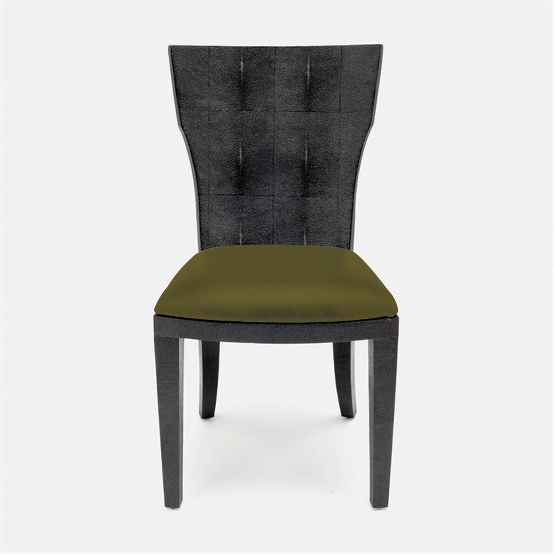 Made Goods Blair Vintage Faux Shagreen Chair in Liard Cotton Velvet