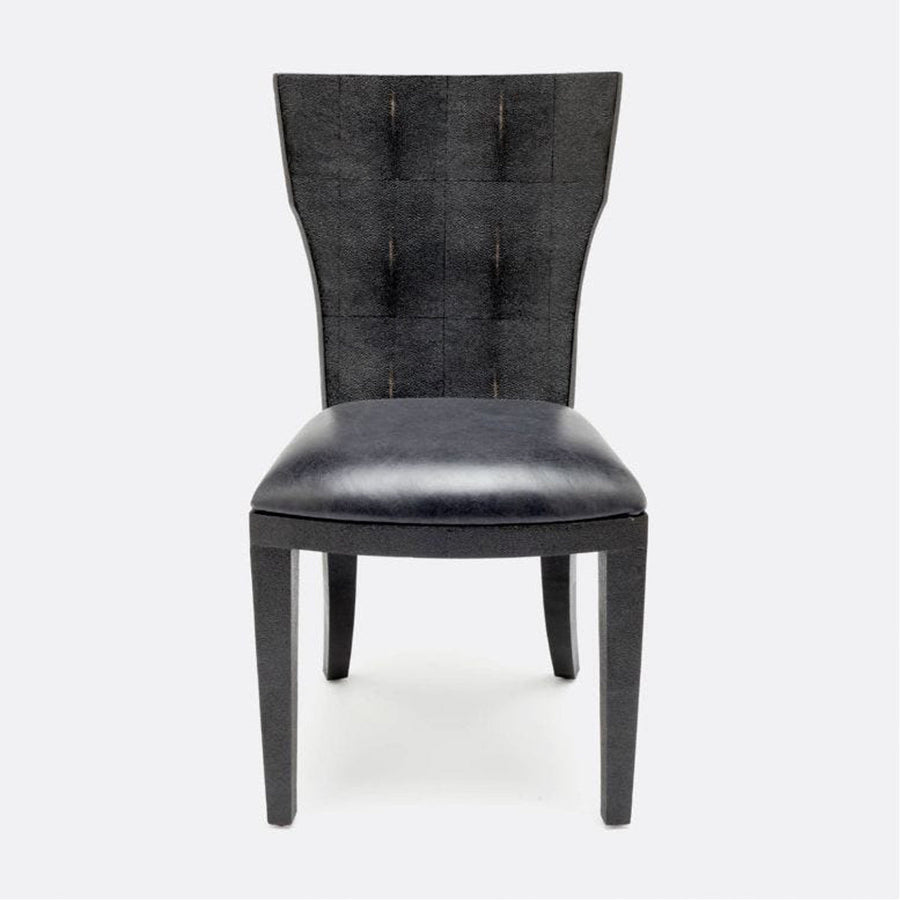 Made Goods Blair Vintage Faux Shagreen Chair in Havel Velvet