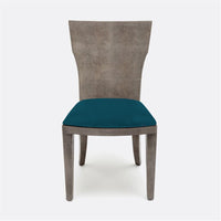 Made Goods Blair Vintage Faux Shagreen Chair in Liard Cotton Velvet