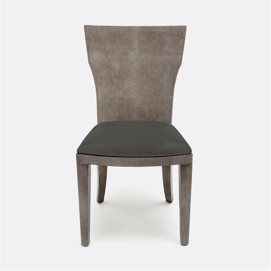 Made Goods Blair Vintage Faux Shagreen Chair in Liard Cotton Velvet