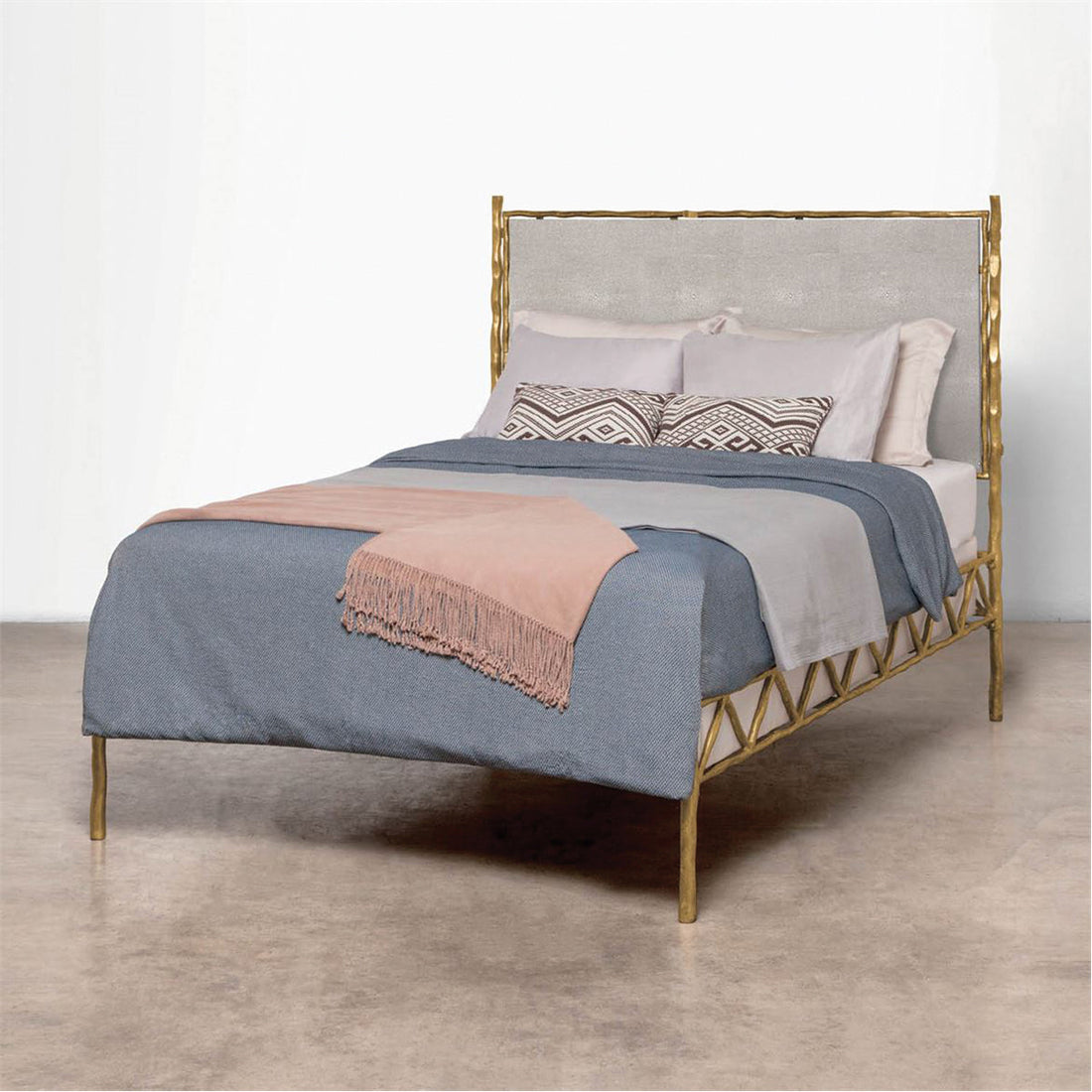 Made Goods Brennan Bed in Havel Velvet