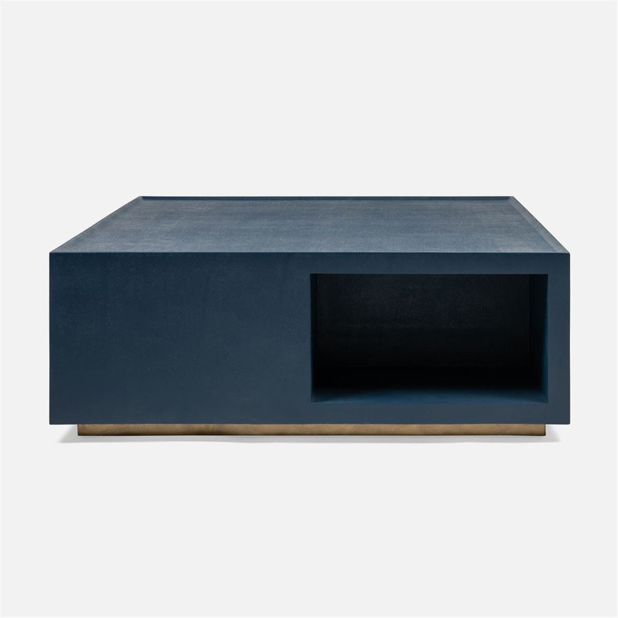 Made Goods Brooklyn Faux Belgian Linen Coffee Table