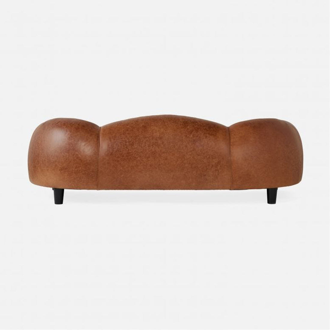 Made Goods Caldwell Scalloped Sofa in Rhone Full-Grain Leather