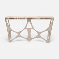 Made Goods Calloway Modernist Wood Top Console Table