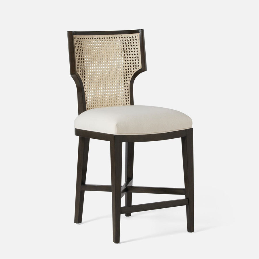 Made Goods Carleen Wingback Cane Counter Stool in Rhone Leather