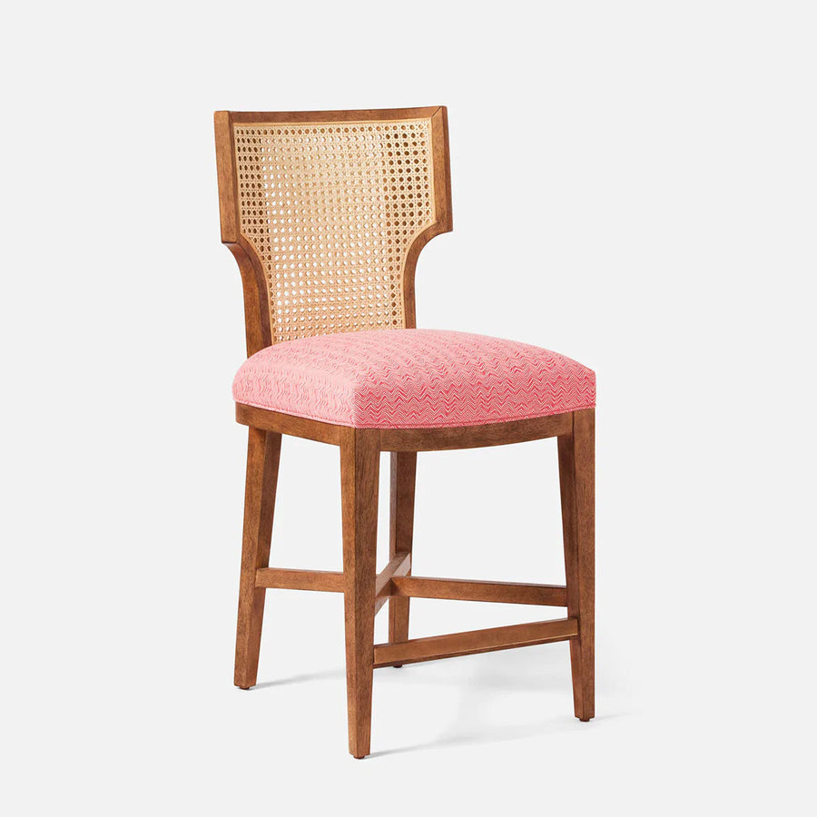 Made Goods Carleen Wingback Cane Counter Stool in Ettrick Cotton Jute