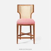 Made Goods Carleen Wingback Cane Counter Stool in Aras Mohair