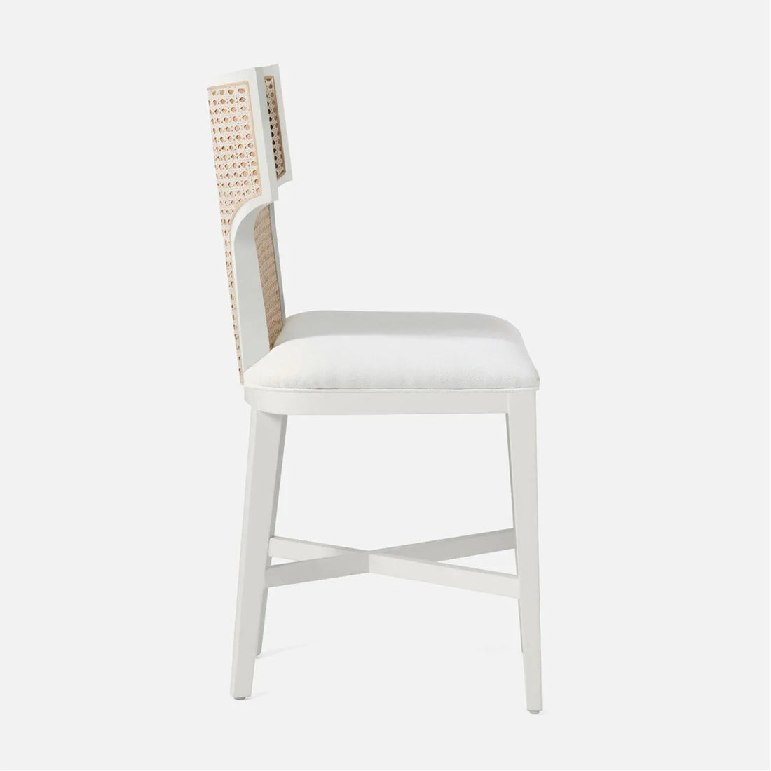 Made Goods Carleen Wingback Cane Counter Stool in Aras Mohair