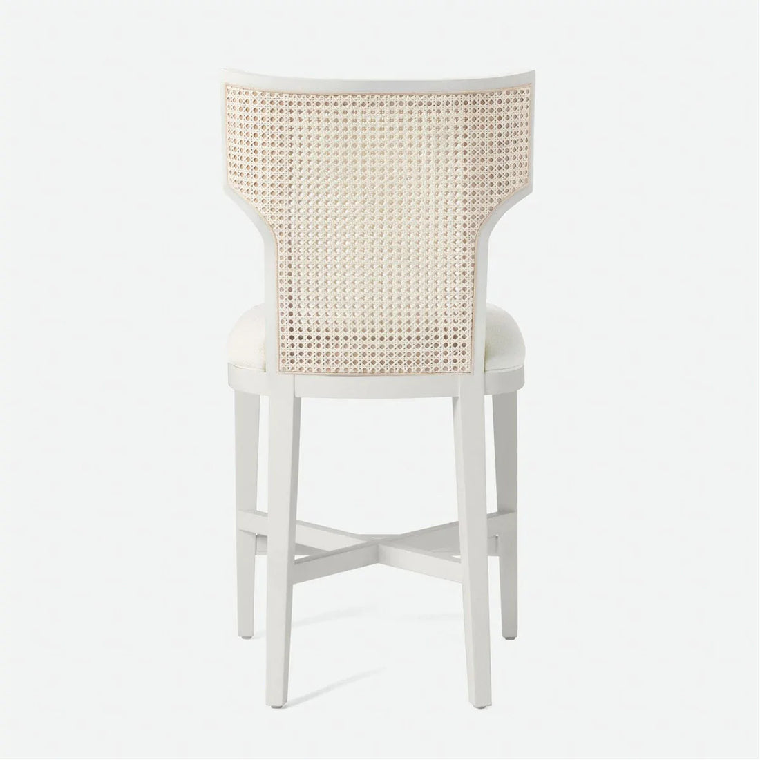 Made Goods Carleen Wingback Cane Counter Stool in Humboldt Cotton Jute