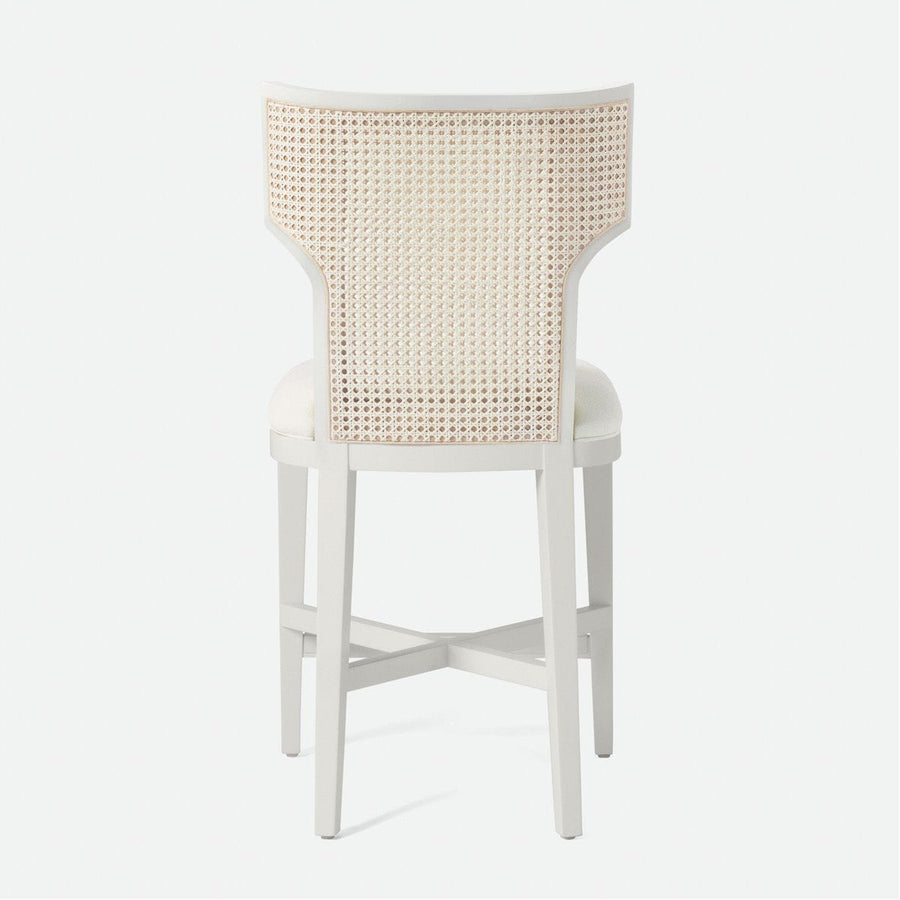 Made Goods Carleen Wingback Cane Counter Stool in Kern Fabric