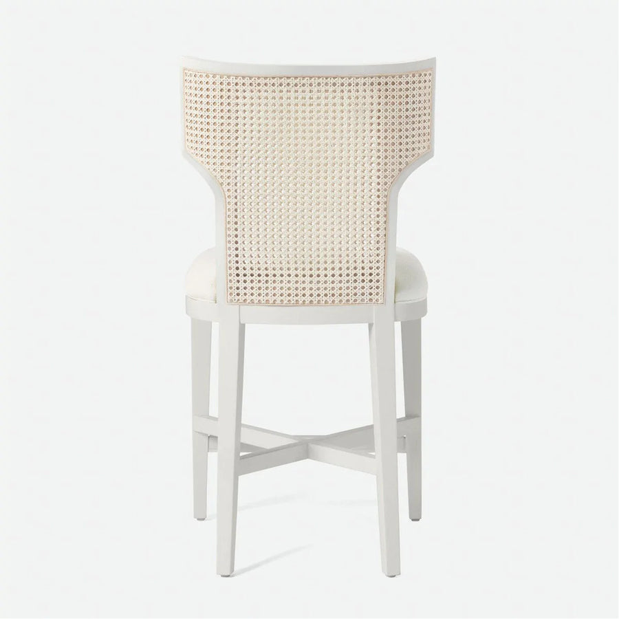 Made Goods Carleen Wingback Cane Counter Stool in Aras Mohair