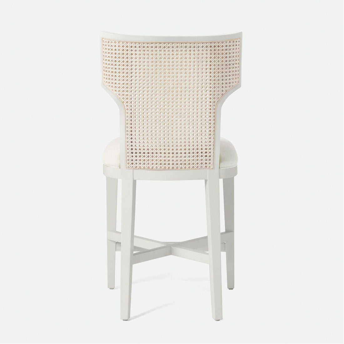 Made Goods Carleen Wingback Cane Counter Stool in Volta Fabric