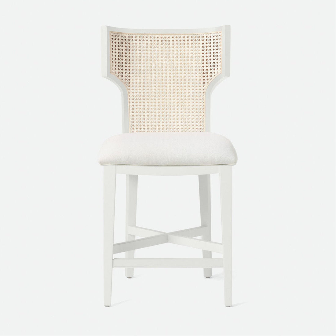 Made Goods Carleen Wingback Cane Counter Stool in Brenta Cotton/Jute