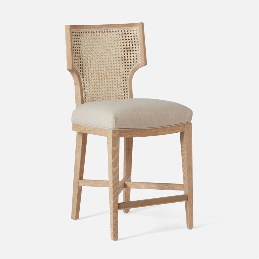 Made Goods Carleen Wingback Cane Counter Stool in Havel Velvet