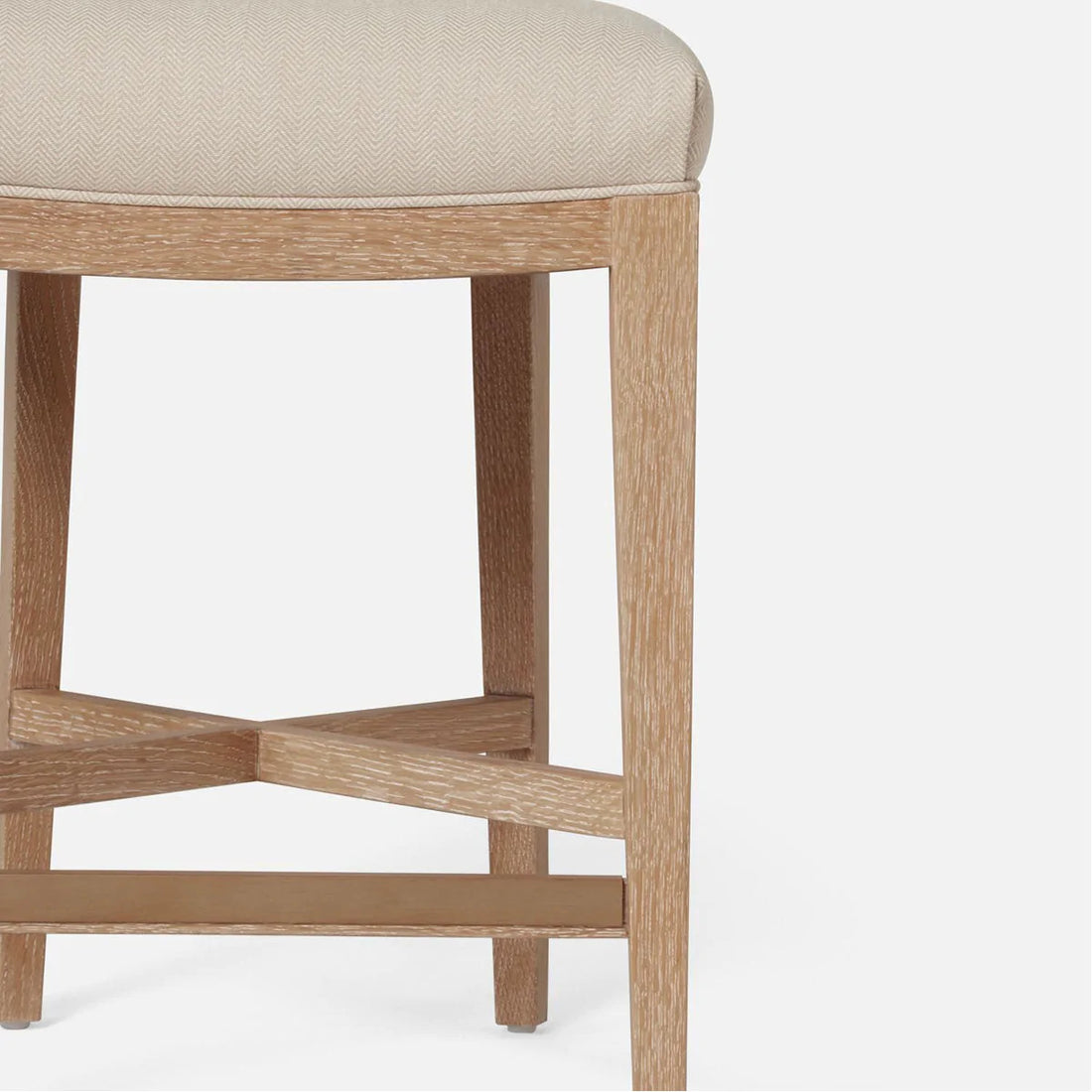 Made Goods Carleen Wingback Cane Counter Stool in Pagua Fabric