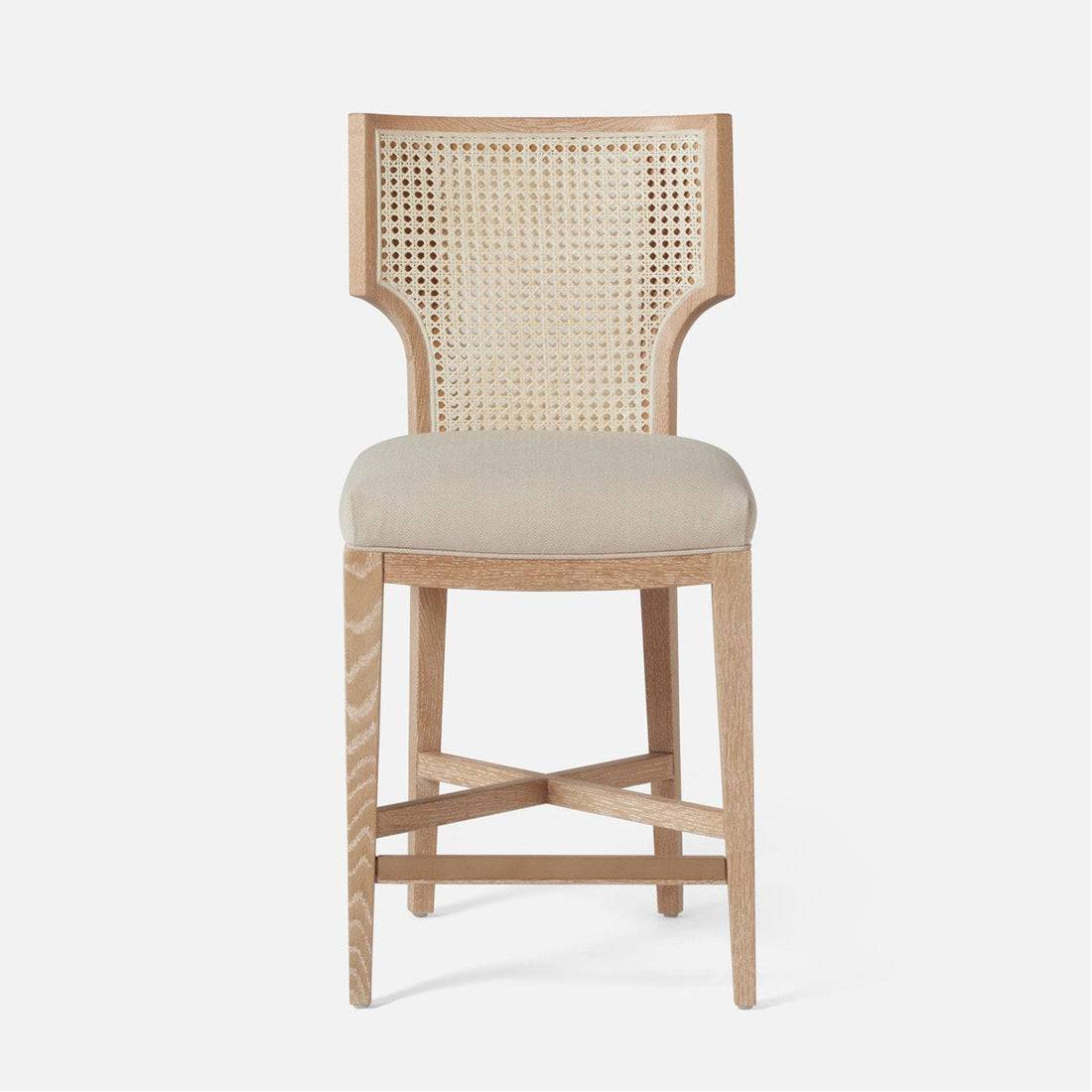 Made Goods Carleen Wingback Cane Counter Stool in Garonne Leather