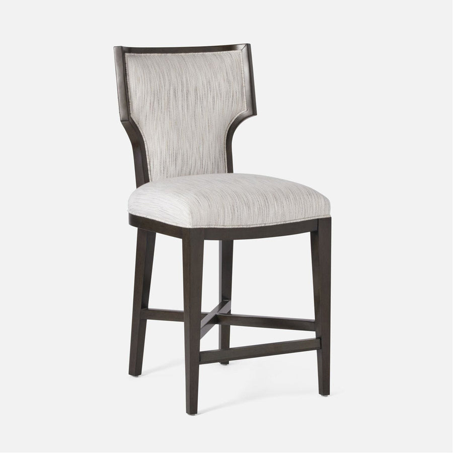 Made Goods Carleen Wingback Counter Stool in Garonne Leather