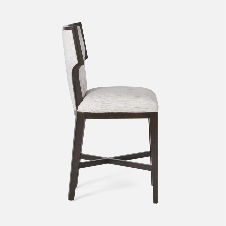 Made Goods Carleen Wingback Counter Stool in Aras Sand Mohair